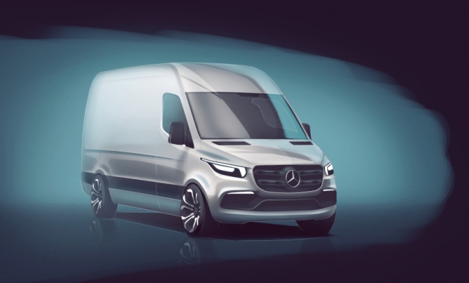 Imagem ilustrativa da notícia: Mercedes-Benz apresenta rascunho da nova Sprinter
