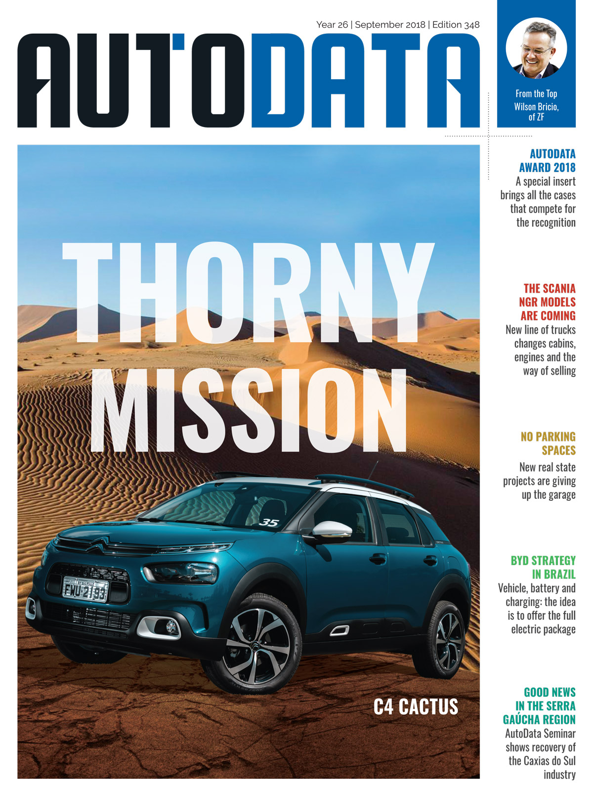 Capa revista AutoData Magazine 348