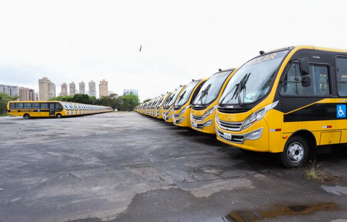 Produção de ônibus