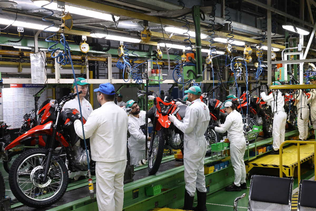 Produção de Motos bate recorde em julho