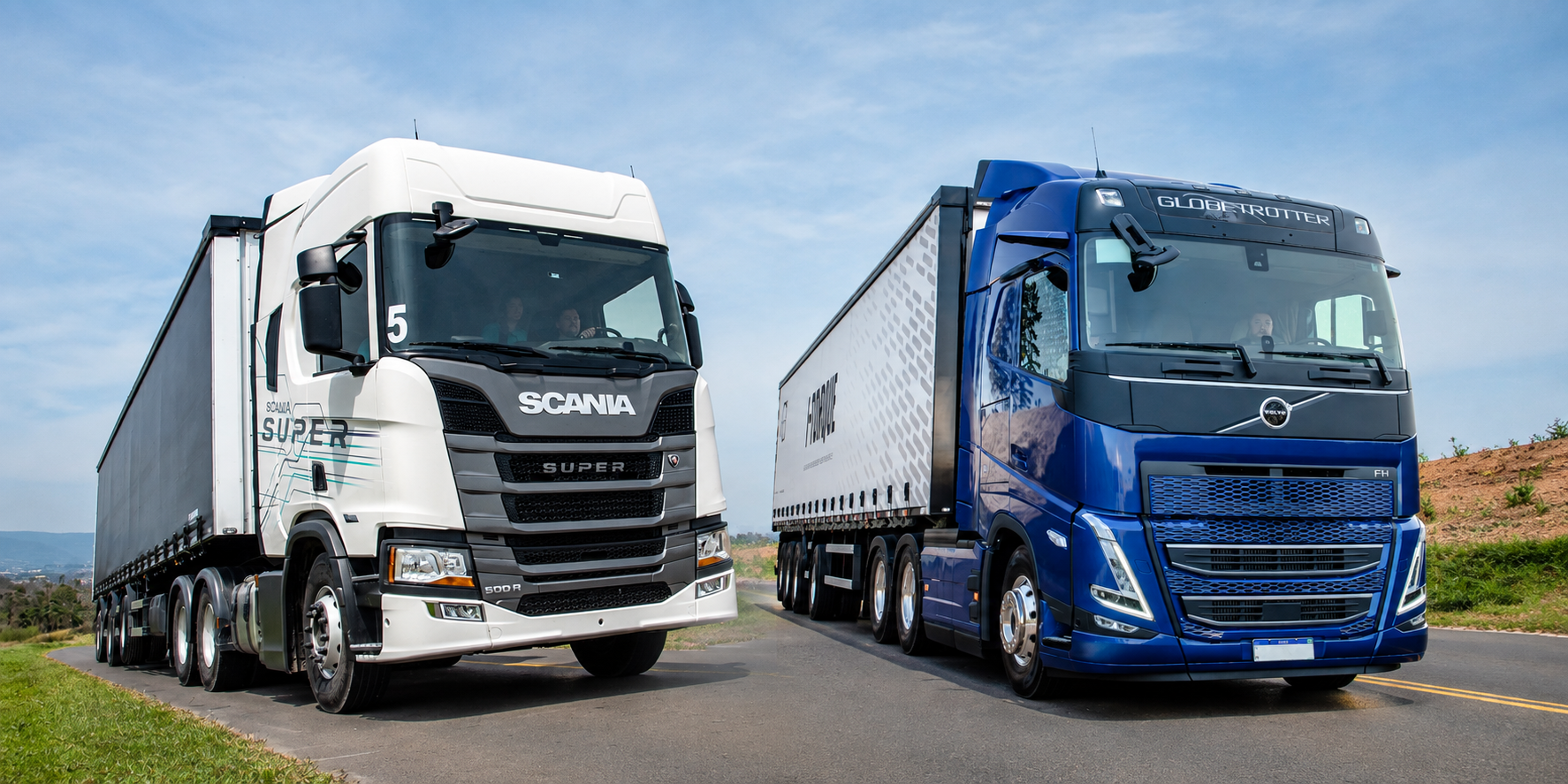 Comparativo Scania e Volvo 500 cv